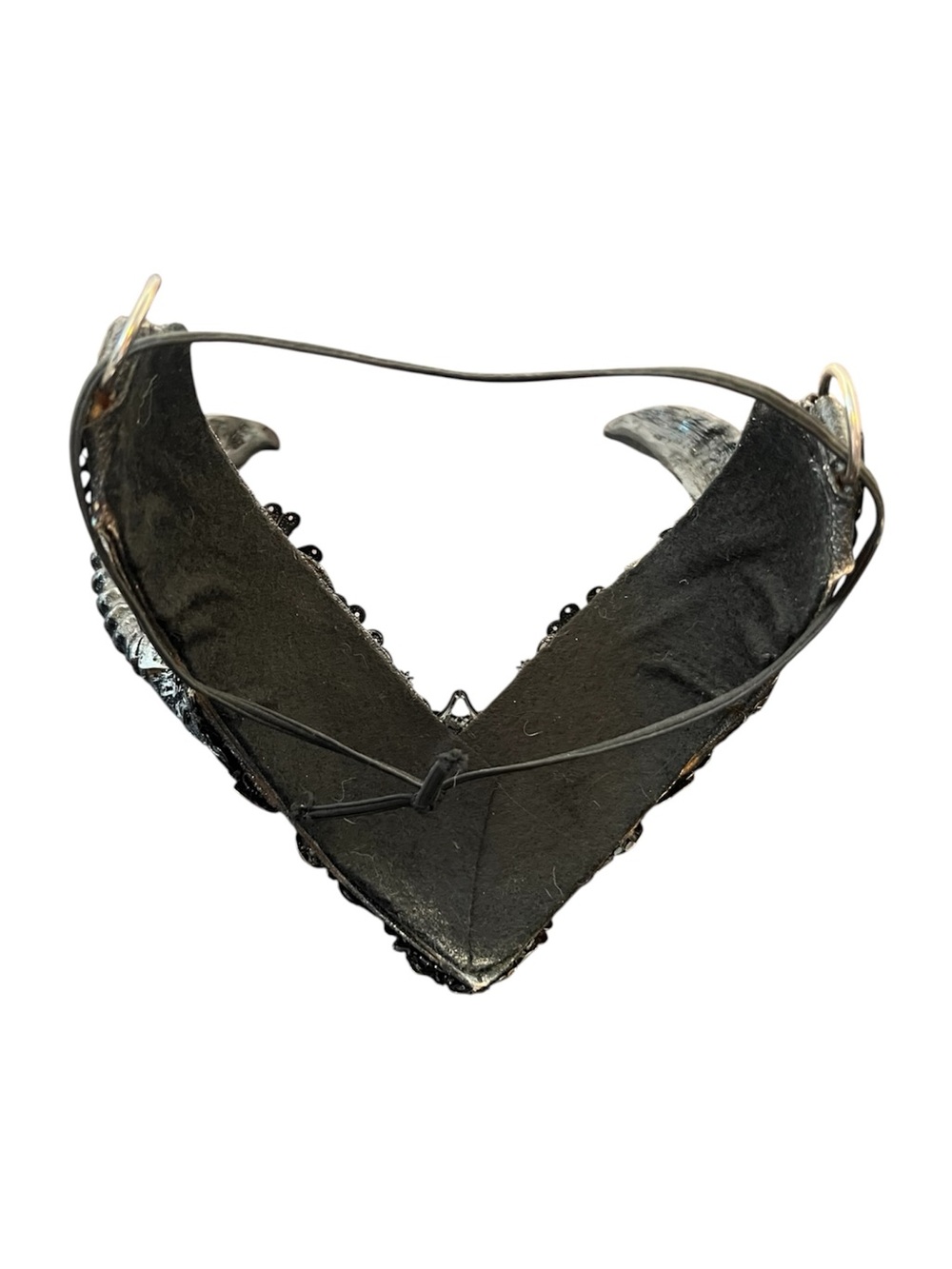 SALE! HYSTERIA MACHINE Gothic Goddess Pagan Witch Horned Headdress Fantasy Crow - Picture 6 of 6